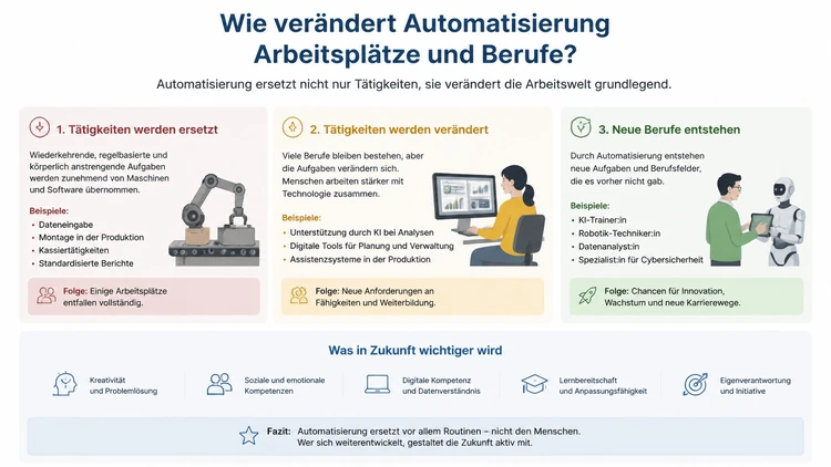 Wie ver&auml;ndert Automatisierung Arbeitspl&auml;tze und Berufe?