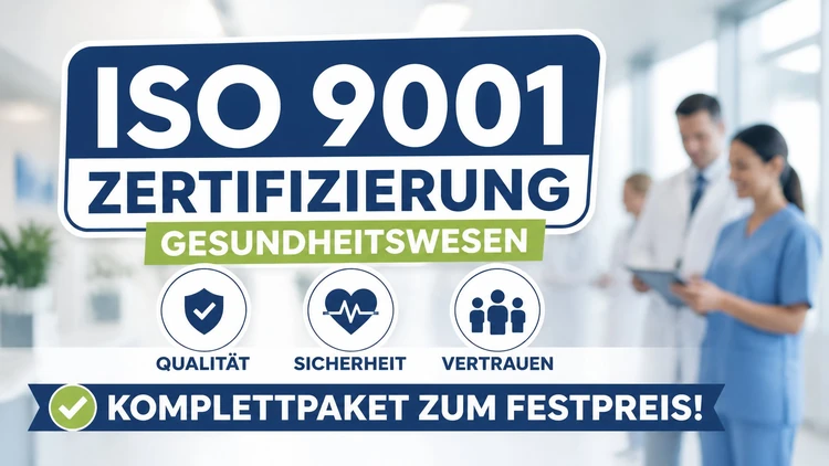 ISO 9001 Zertifizierung - Gesundheitswesen | Komplettpaket